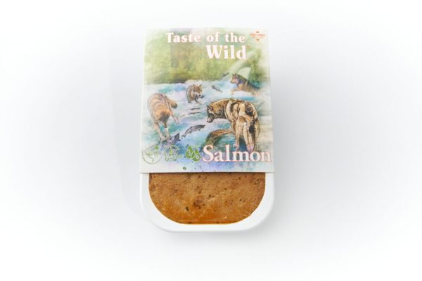 Taste salmón alimento humedo en bandeja 390g