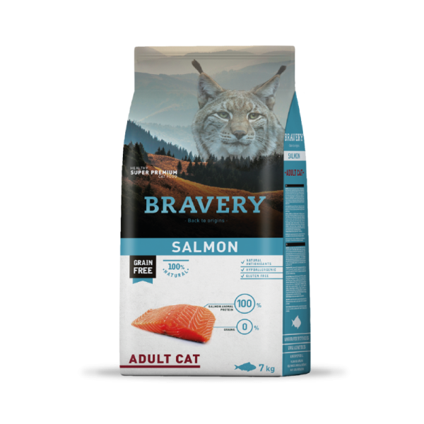 BRAVERY GATO ADULTO SALMON 7kg