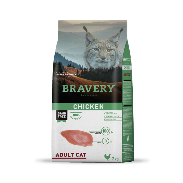 BRAVERY GATO ADULTO POLLO 7kg