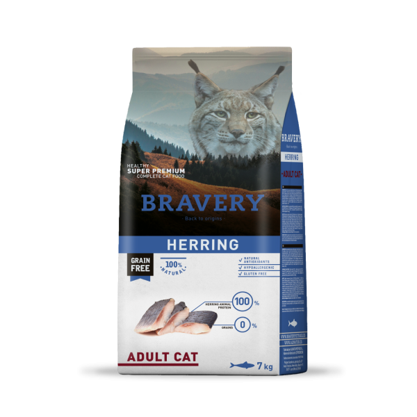BRAVERY GATO ADULTO HERRING 7kg