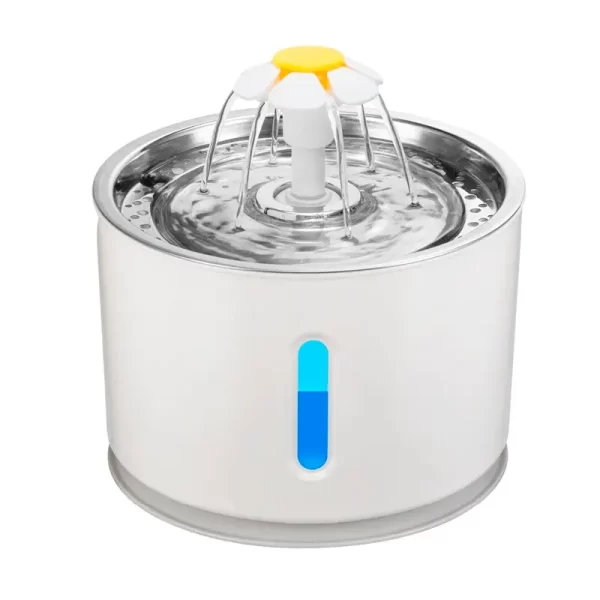 FUENTE DE AGUA FLOR ACERO INOXIDABLE 2.4 L