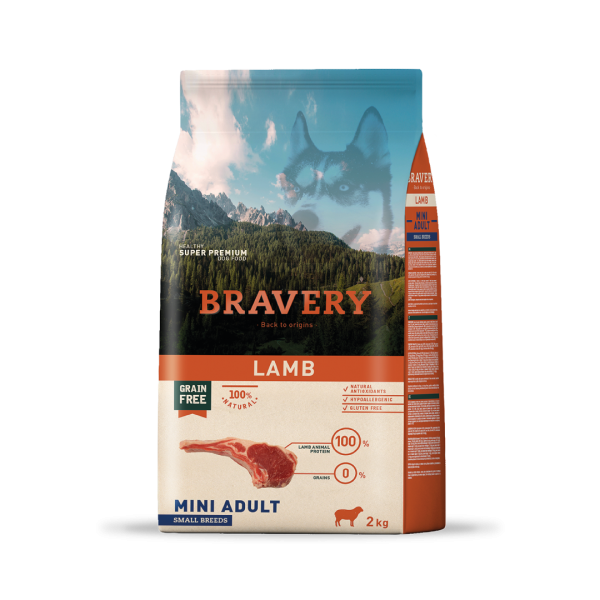 BRAVERY MINI ADULTO CORDERO 2Kg