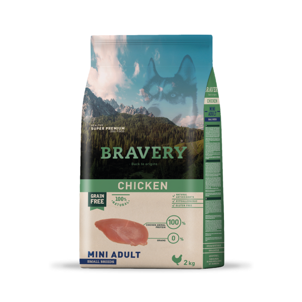 BRAVERY MINI ADULTO POLLO 2Kg