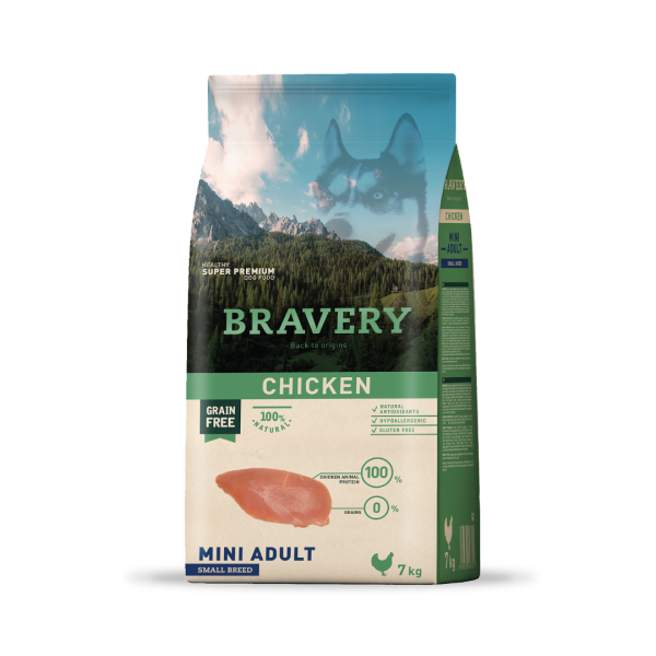 BRAVERY MINI ADULTO POLLO 7Kg