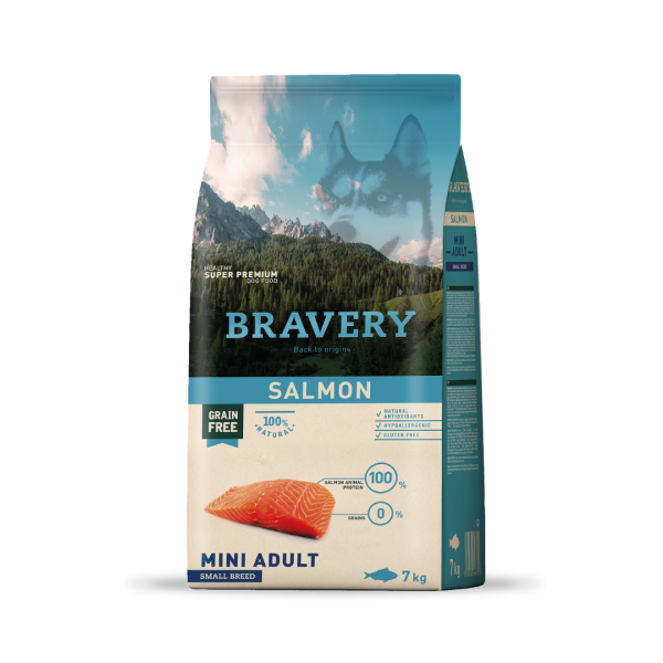 BRAVERY MINI ADULTO SALMON 7Kg