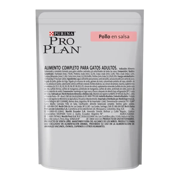 Pouch Proplan Gato adulto Esterilizado 85gr - Imagen 2