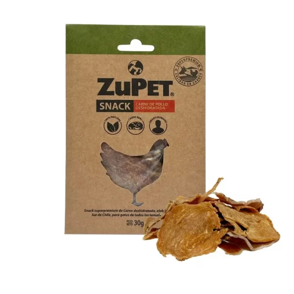 Snack Deshidratado Zupet Para Gatos Pollo 35 Gr