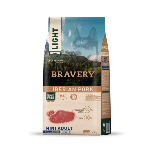 BRAVERY MINI ADULTO CERDO LIGHT 7KG