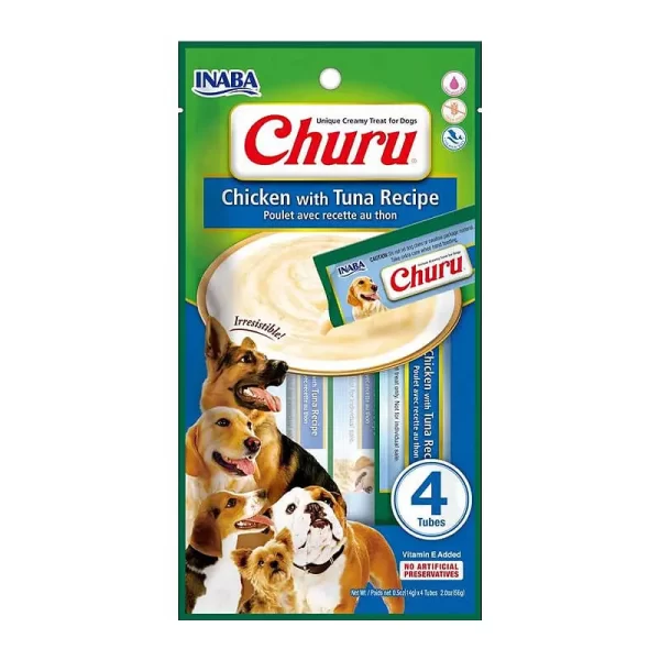 CHURU DOG POLLO Y ATUN 4 UND
