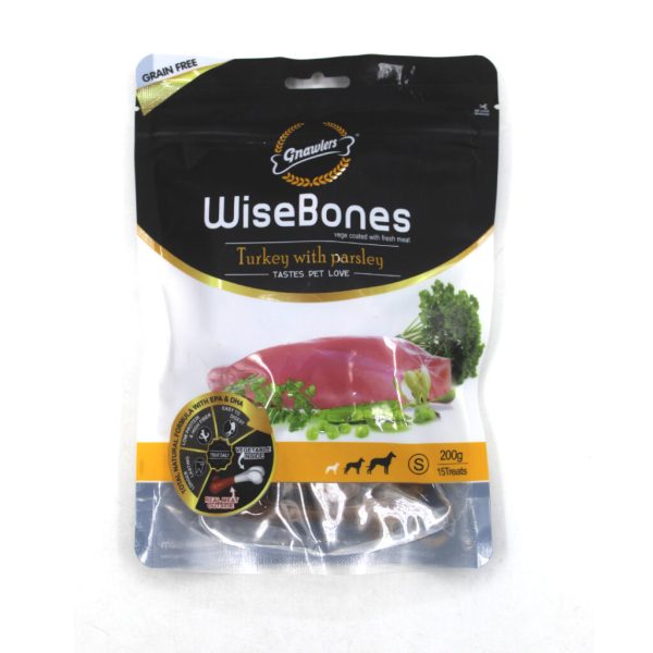 HUESOS WISEBONE PAVO CON PEREJIL SMALL 200