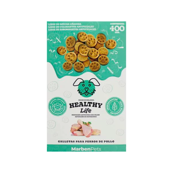 Galletas Healthy Life Pollo forma de Huellas