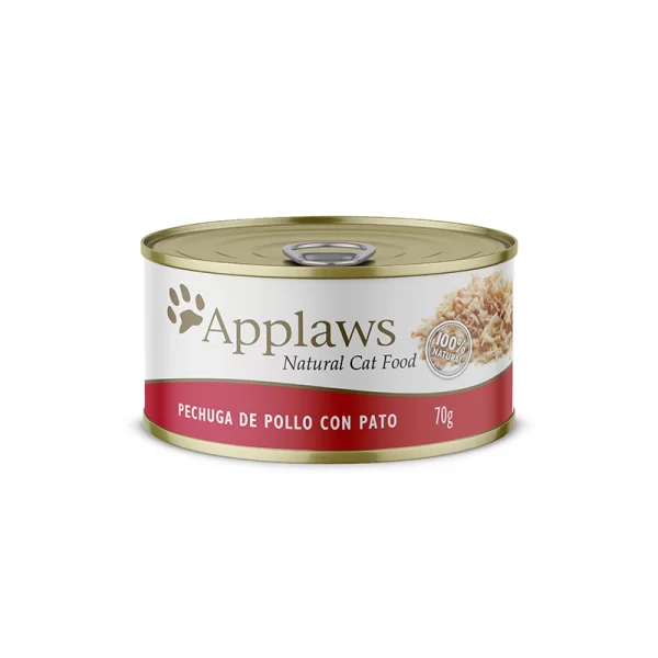 LATA APLAWS GATO PECHUGA DE POLLO-PATO CON CALDITO 70GR