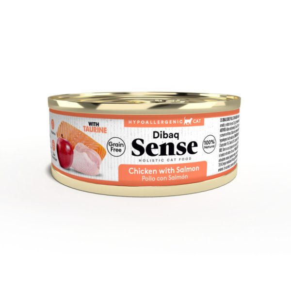 Lata Sense Gato Pollo y Salmón 70gr