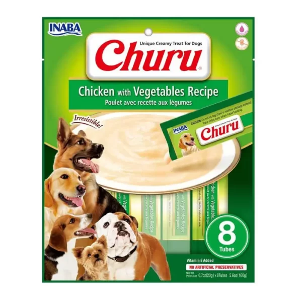CHURU DOG POLLO Y VEGETALES 8 UND