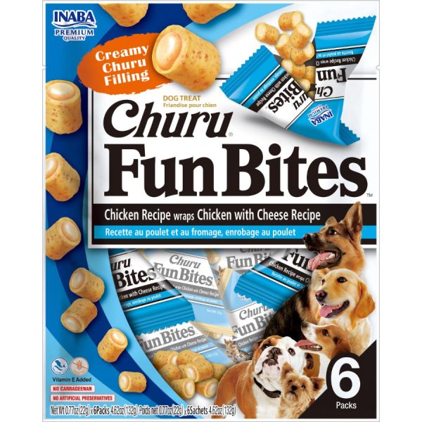 CHURU FUN BITES  DOG POLLO Y QUESO 6 PACKS