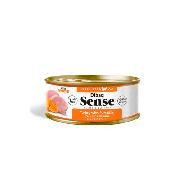 Lata Sense Gato Pavo y Zapallo 70gr